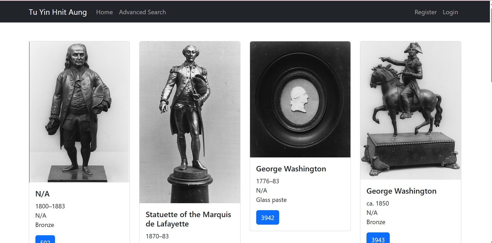 Artwork Explorer – Full-Stack Web App